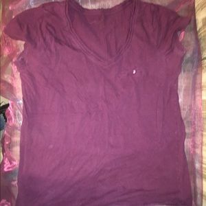 Maroon top